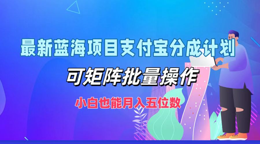 （12515期）最新蓝海项目支付宝分成计划，可矩阵批量操作，小白也能月入五位数-91学习网