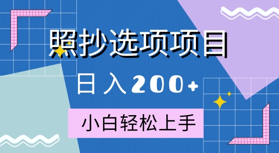 10月全新照抄选项项目，快速日入2张，操作简单易上手-91学习网