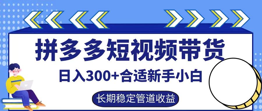 拼多多短视频带货日入300+，实操账户展示看就能学会-91学习网