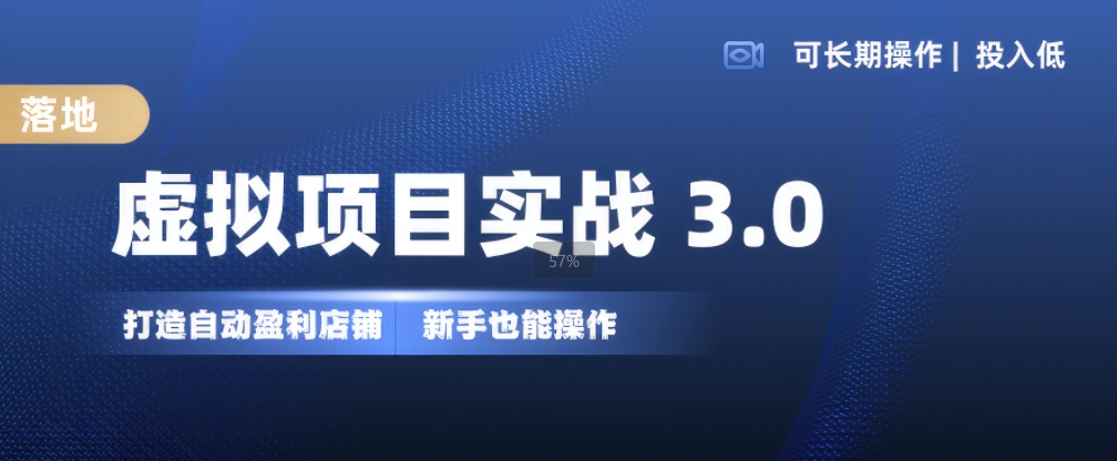 虚拟项目实战3.0，打造自动盈利店铺，可长期操作投入低，新手也能操作-91学习网