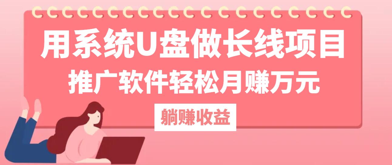 用系统U盘做长线项目，推广软件轻松月赚万元-91学习网