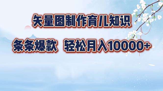 （12902期）矢量图制作育儿知识，条条爆款，月入10000+-91学习网