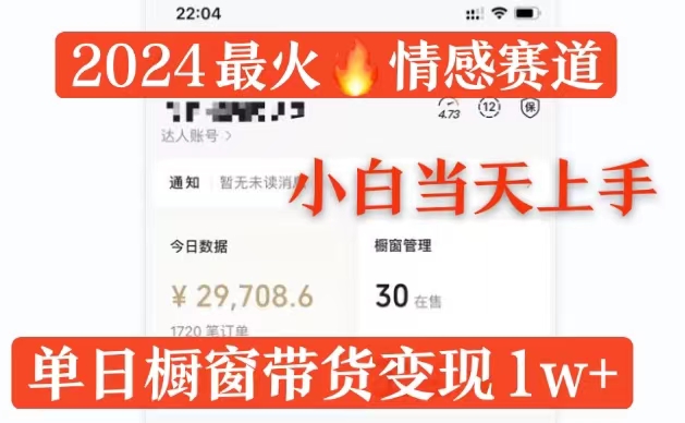 2024最火情感赛道单月变现过万，多平台发布，100%原创玩法，小白当天上手-91学习网