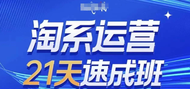 淘系运营21天速成班(更新24年10月)，0基础轻松搞定淘系运营，不做假把式-91学习网