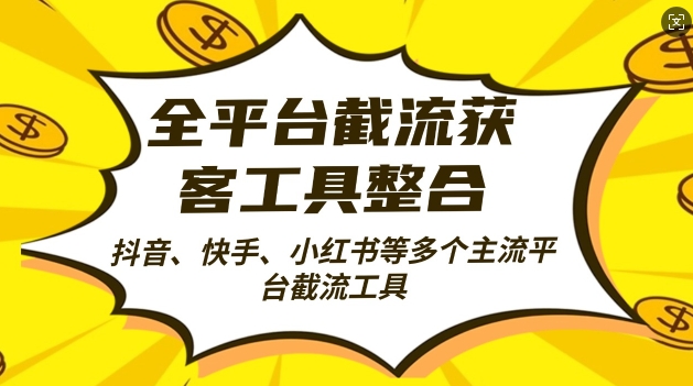 全平台截流获客工县整合全自动引流，日引2000+精准客户【揭秘】-91学习网