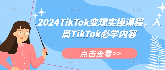 2024TikTok变现实操课程，入局TikTok必学内容-91学习网