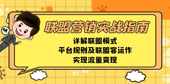 （13735期）联盟营销实战指南，详解联盟模式、平台规则及联盟客运作，实现流量变现-91学习网