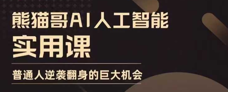 AI人工智能实用课，实在实用实战，普通人逆袭翻身的巨大机会-91学习网