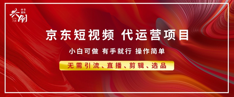 京东带货代运营 年底翻身项目，小白有手就行，月入8k-91学习网