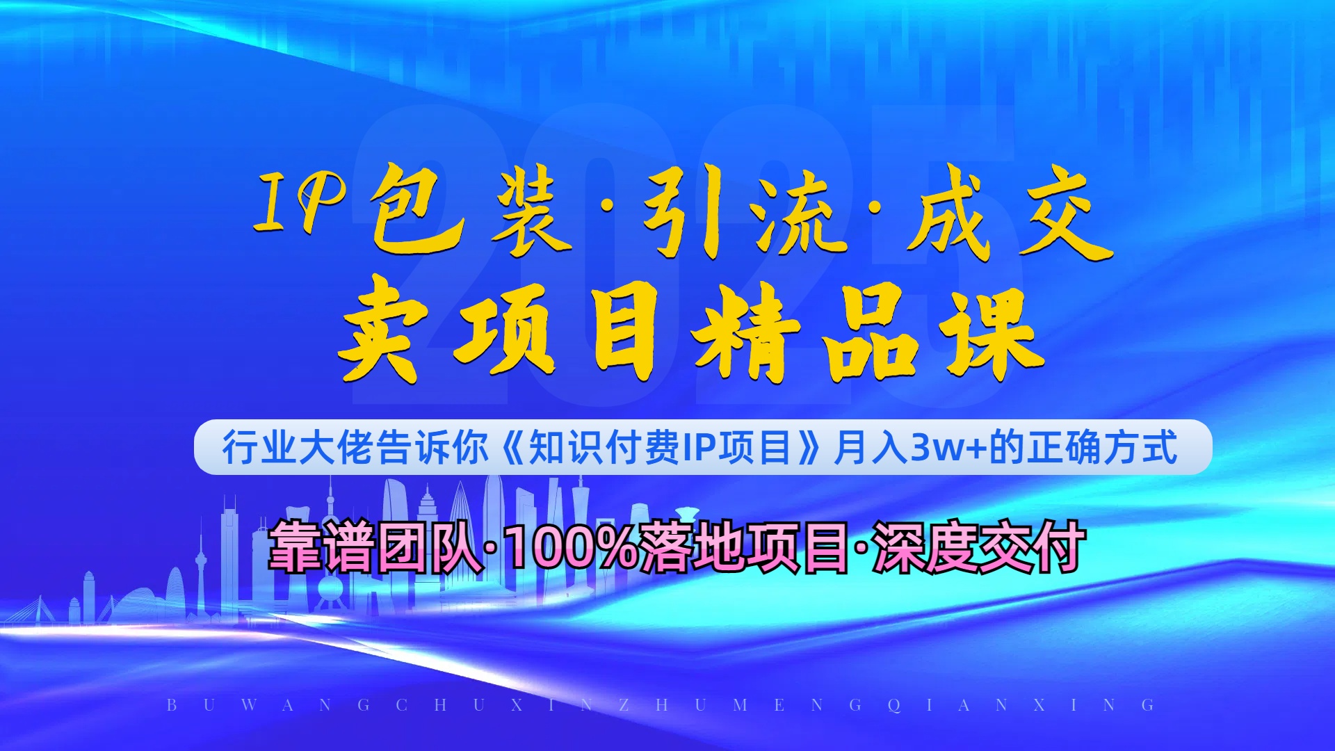 （13780期）《IP包装·暴力引流·闪电成交卖项目精品课》如何在众多导师中脱颖而出？-91学习网