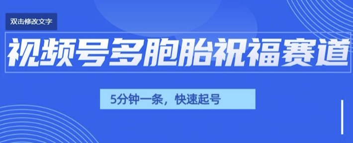 视频号最近爆火赛道，五胞胎送福，圈粉中老年，快速涨粉起号带货-91学习网