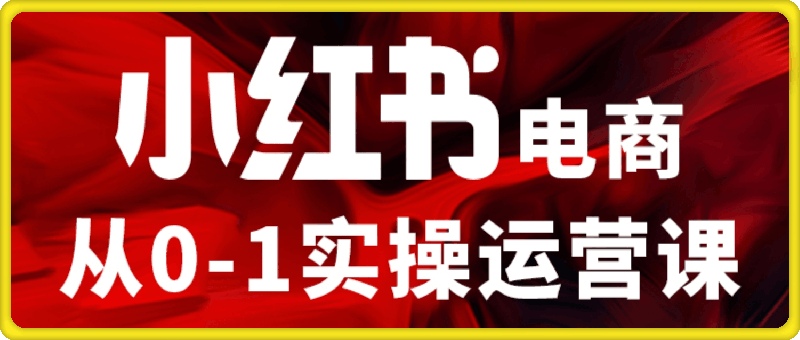 小红书电商运营，97节小红书vip内部课，带你实现小红书赚钱。-91学习网